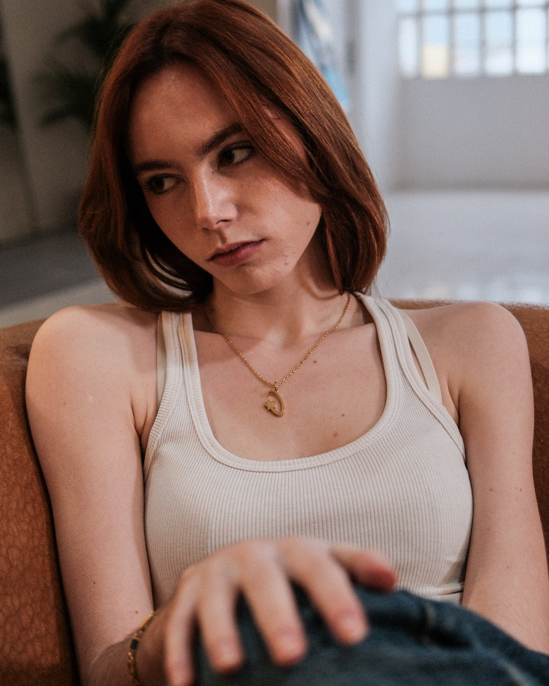 unshinebar-shooting-star-kette-gold-45cm-edelstahl image 4