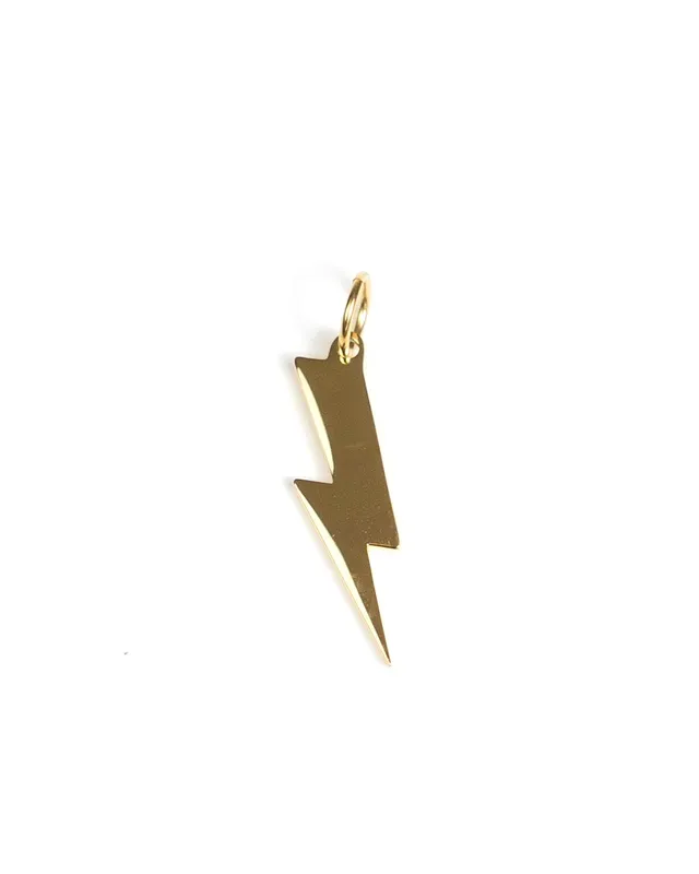 unshinebar-lightning-bolt-anh-nger-silber-3cm-edelstahl image 1