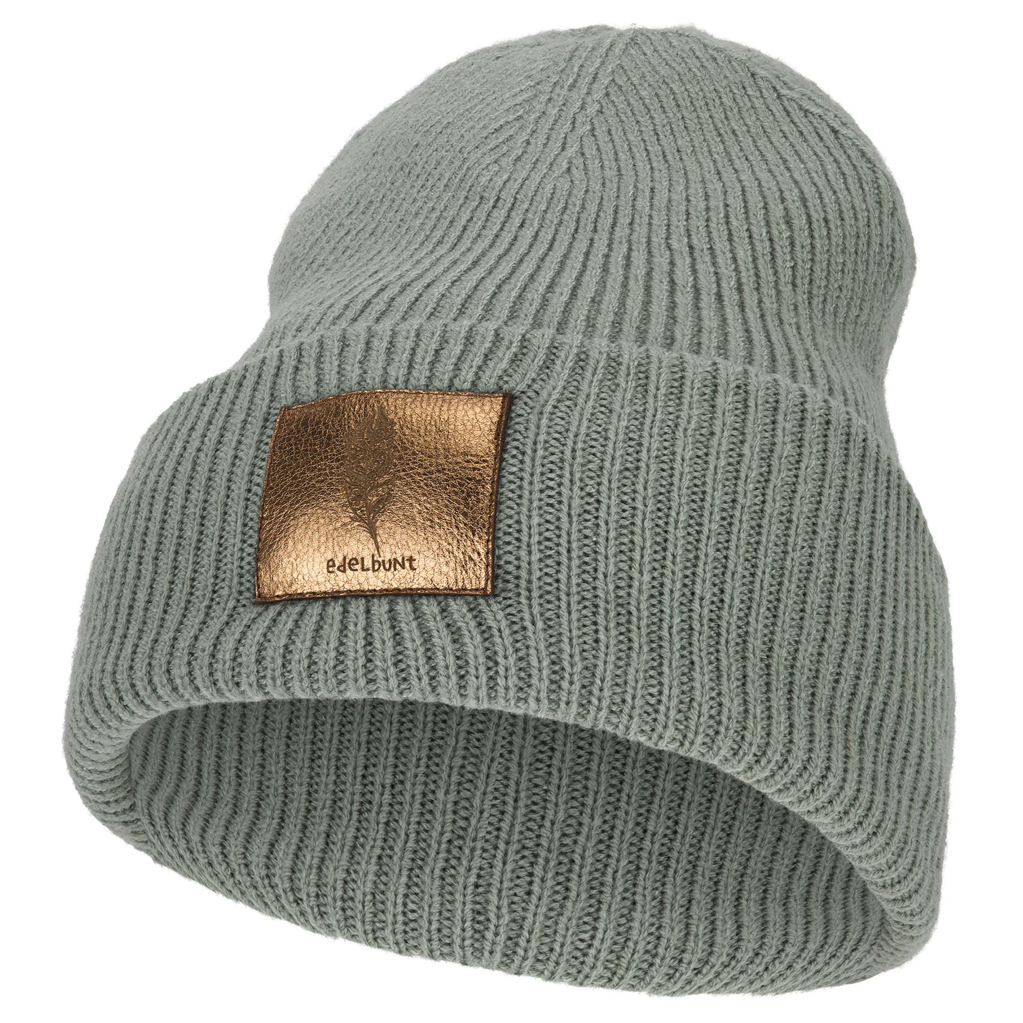 edelbunt-oslo-m-tze-beanie-salbei-winter-strickm-tze image 1