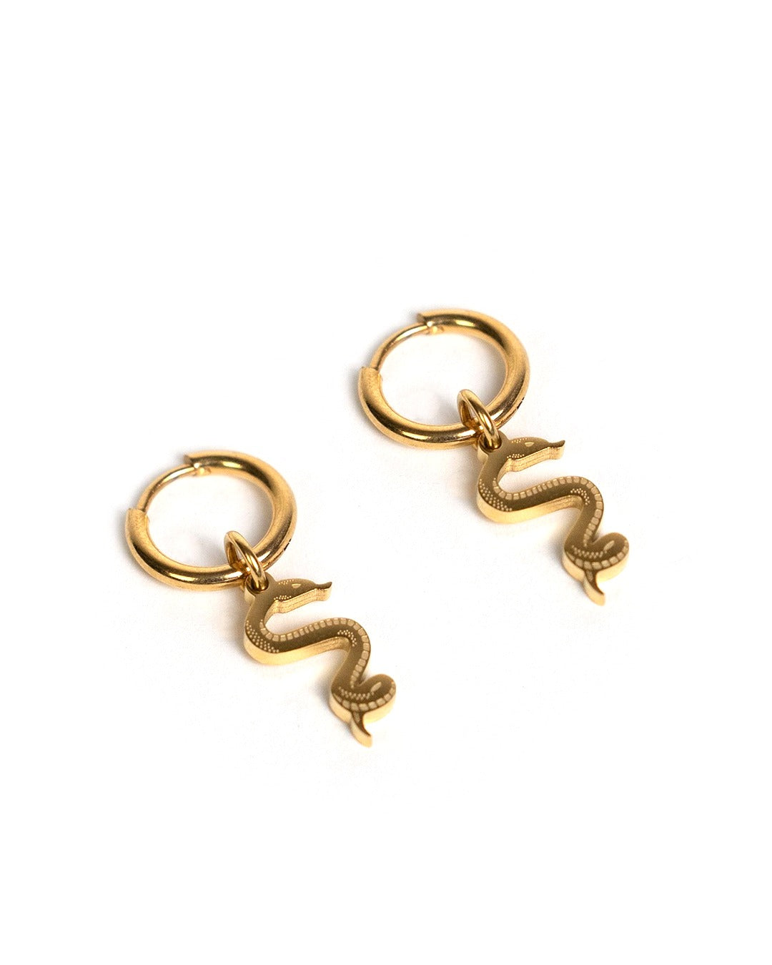 unshinebar-snake-ohrringe-silber-paar-edelstahl-10-mm image 2
