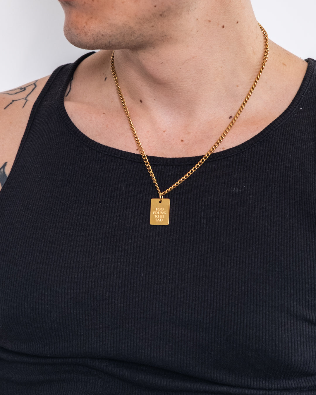unshinebar-too-young-to-be-sad-halskette-gold-45-cm image 4