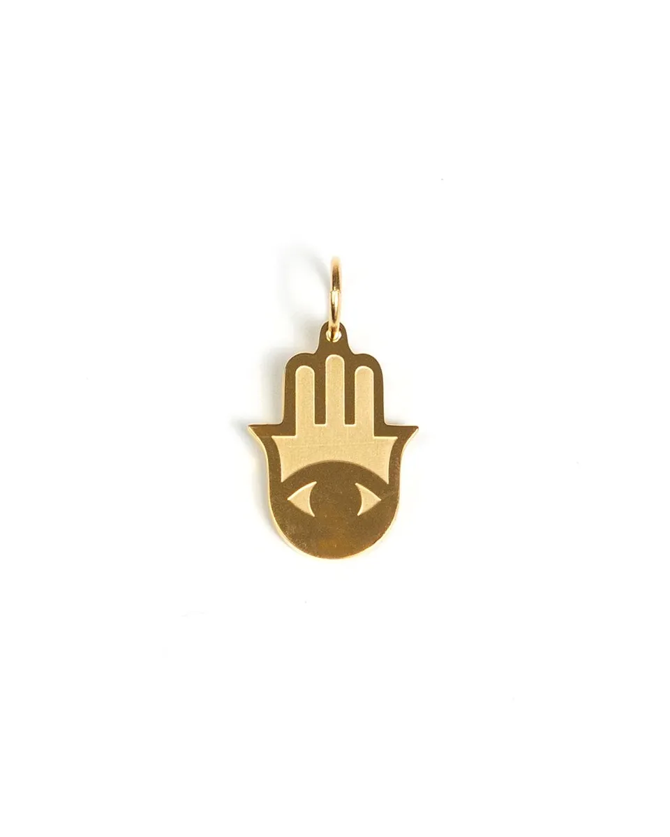 unshinebar-hand-of-fatima-anh-nger-silber-wasserfest-edelstahl image 1