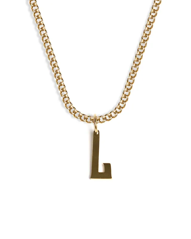 unshinebar-initial-l-halskette-gold-buchstaben-kette-18k image 1