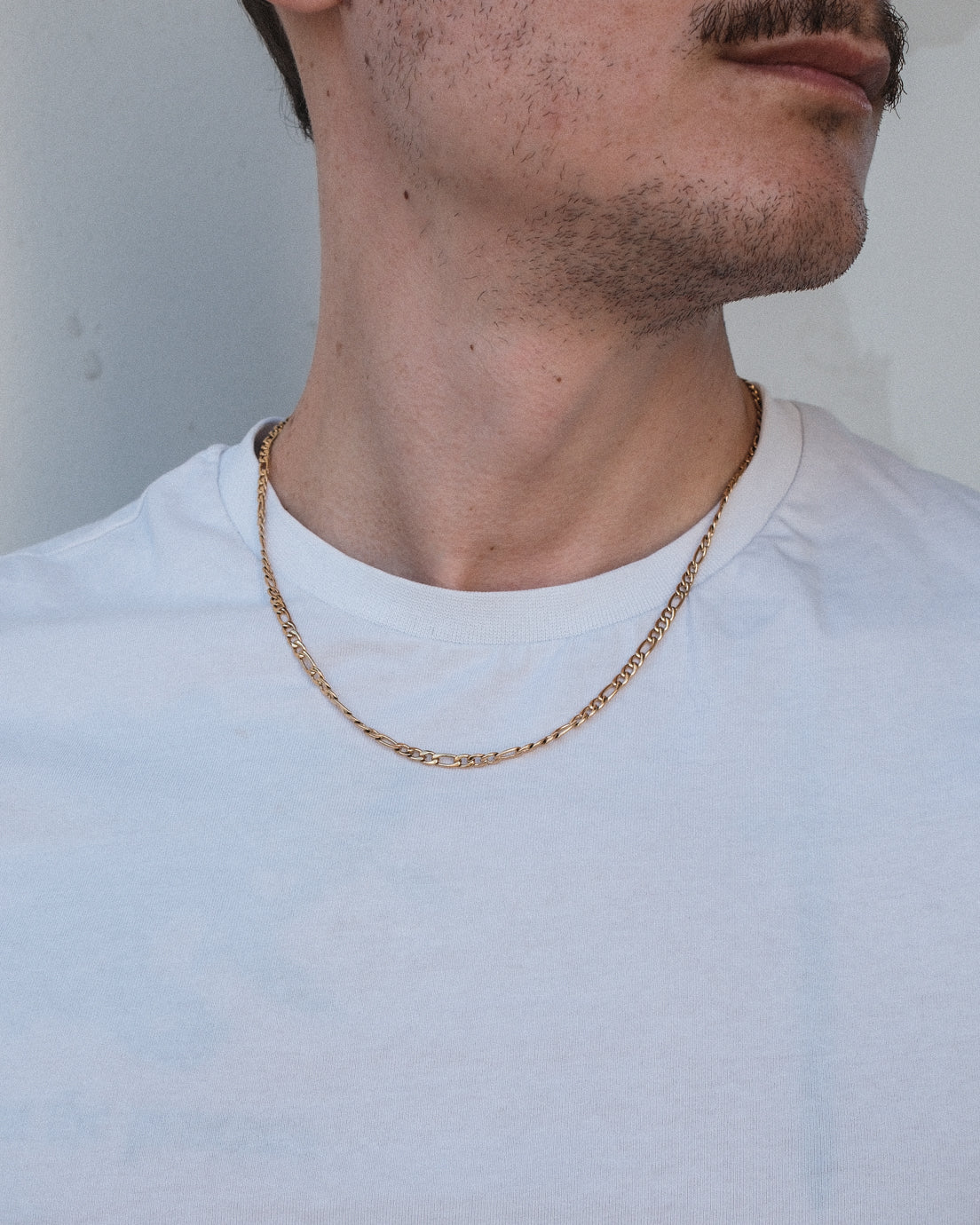 unshinebar-figaro-chain-kette-gold-45-cm-3-8-mm image 7
