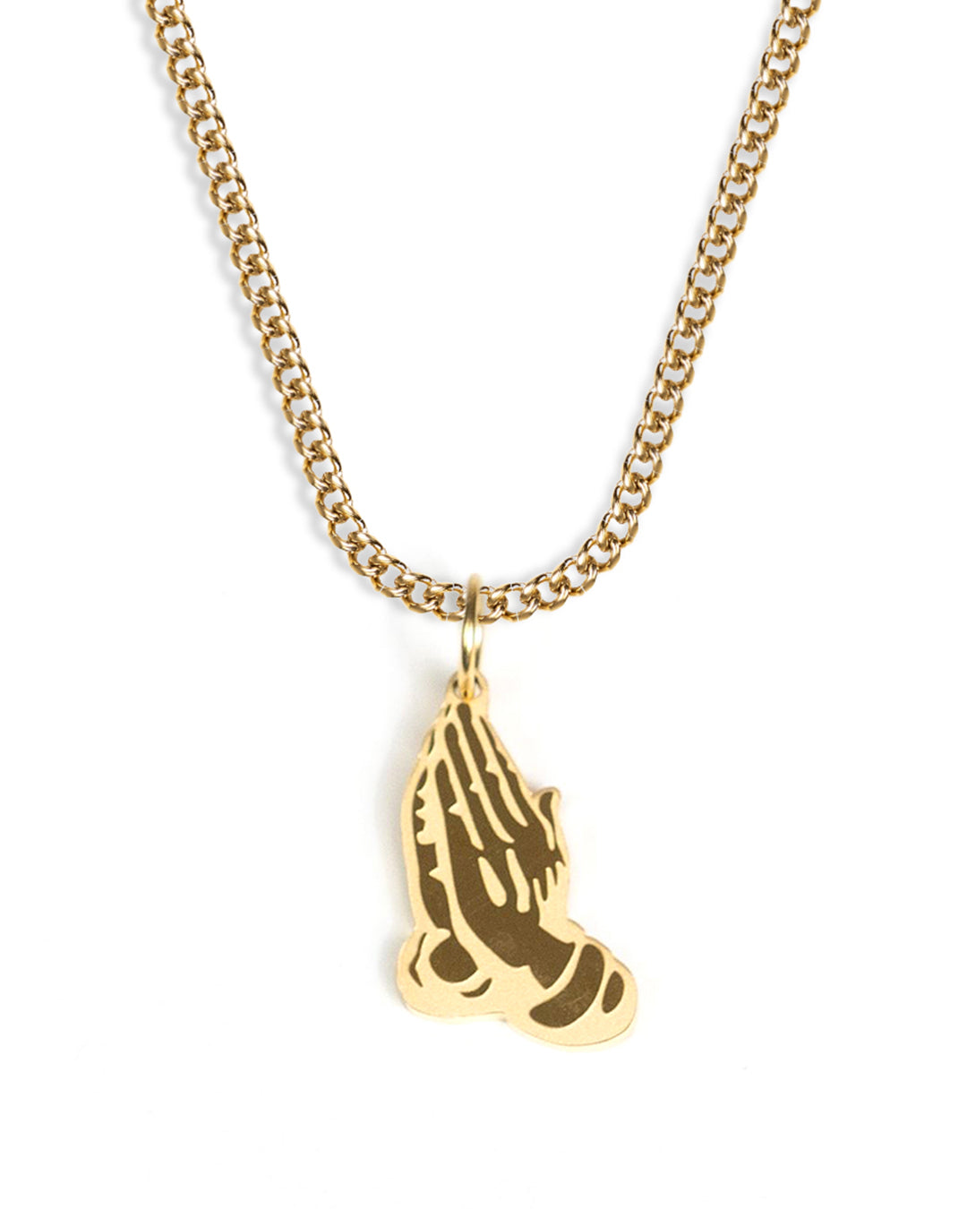 unshinebar-prayer-necklace-kette-gold-betende-h-nde-45cm image 1
