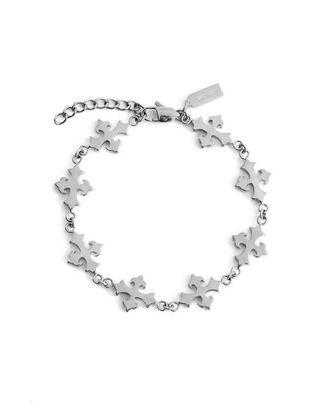 unshinebar-legacy-cross-armband-silber-18cm-edelstahl image 1