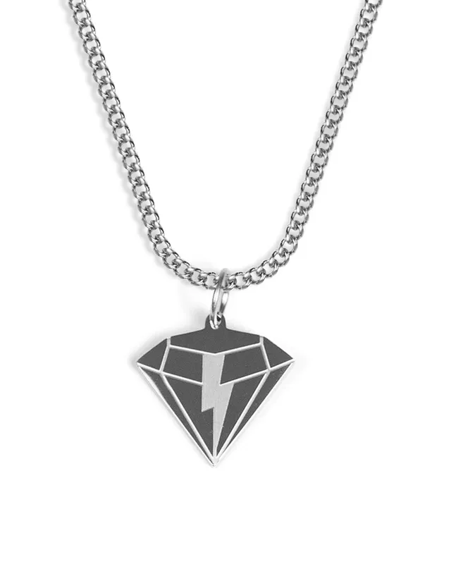 unshinebar-diamond-halskette-silber-45-cm-stern-diamant-anh-nger image 1