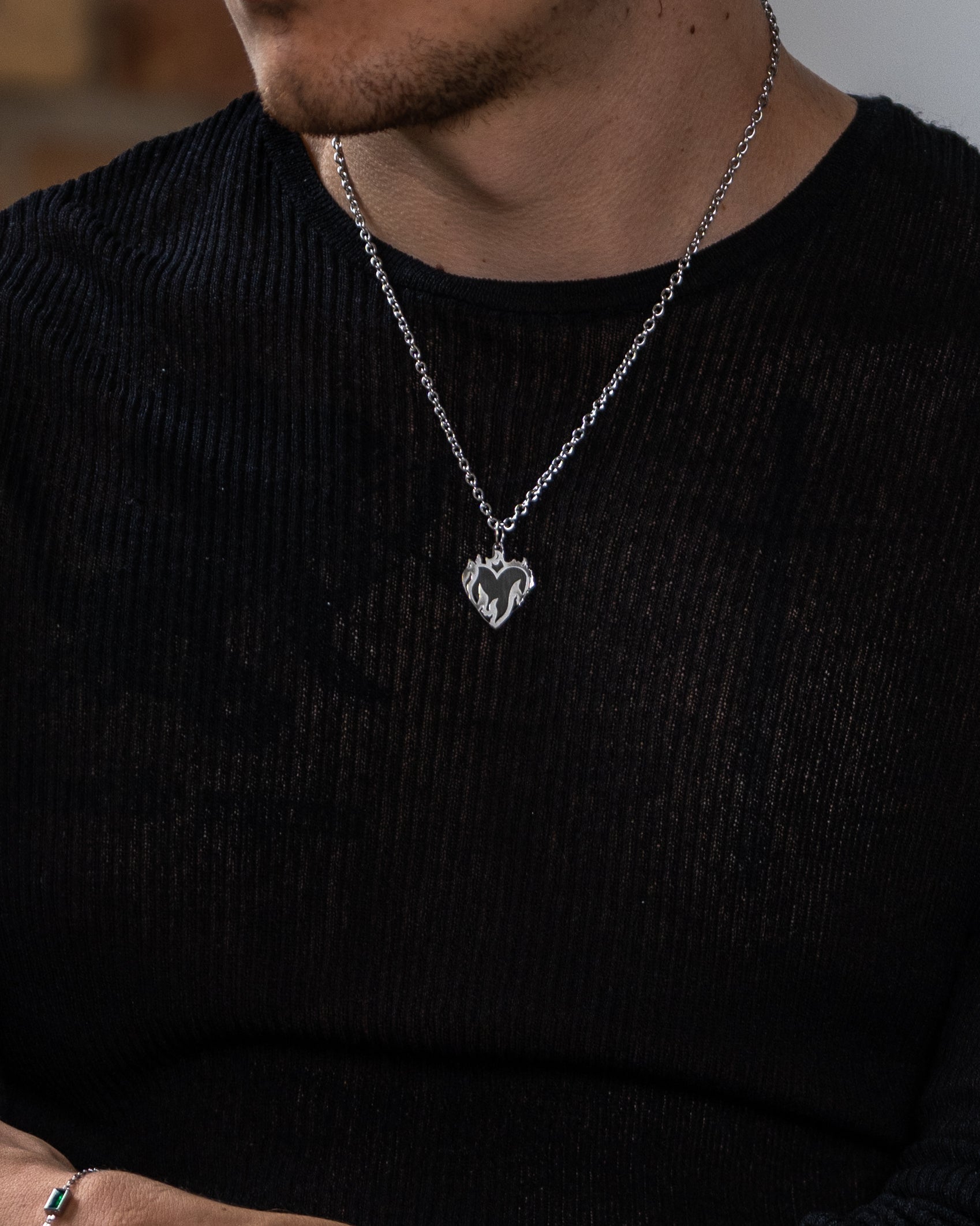unshinebar-burning-heart-kette-silber-50-55cm-herz image 4