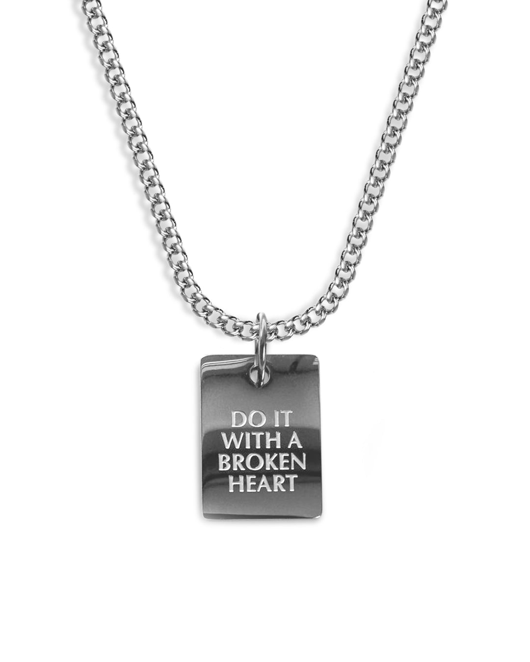 unshinebar-do-it-with-a-broken-heart-halskette-silber image 1