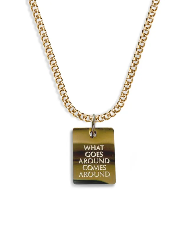 unshinebar-karma-necklace-halskette-gold-45cm-edelstahl image 1