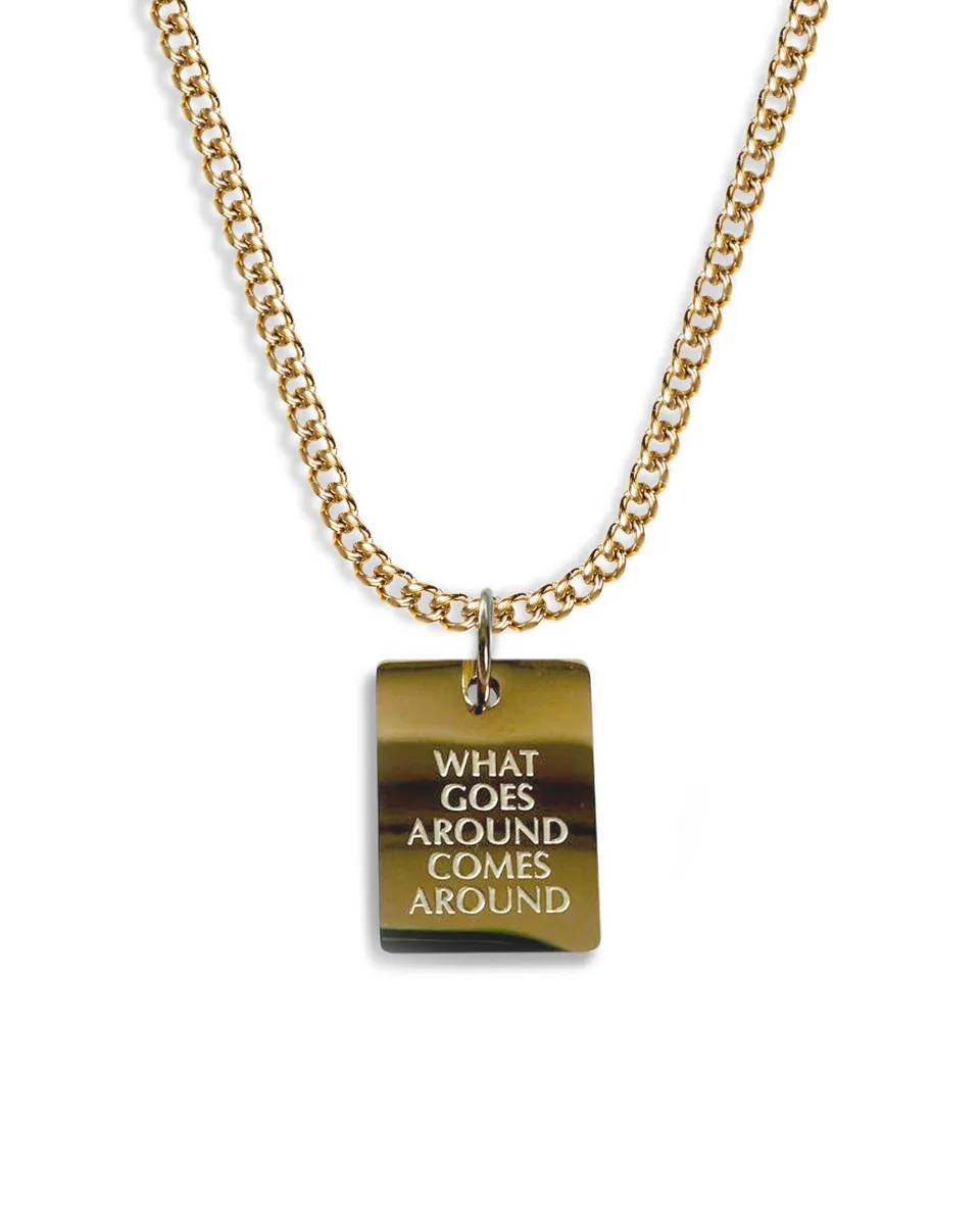 unshinebar-karma-necklace-halskette-gold-45cm-edelstahl image 1