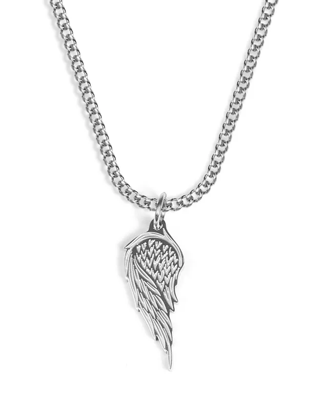 unshinebar-wing-necklace-halskette-silber-45cm-edelstahl image 1