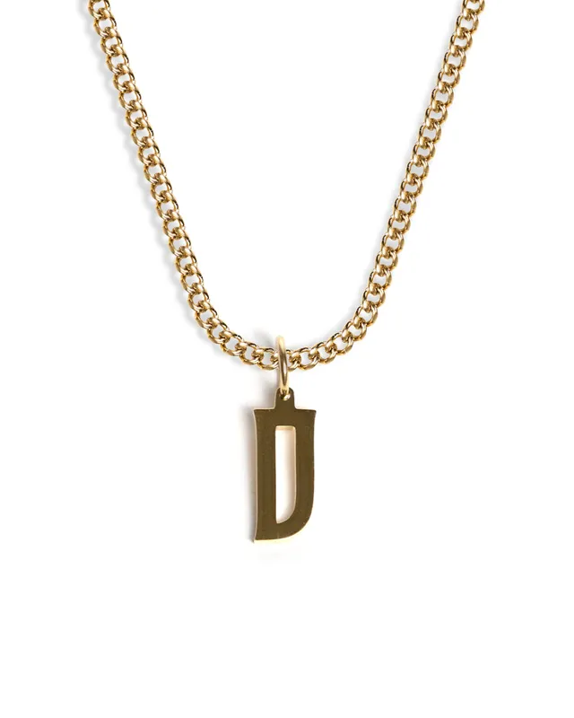 unshinebar-initial-d-halskette-gold-45cm-oval-wasserfest image 1