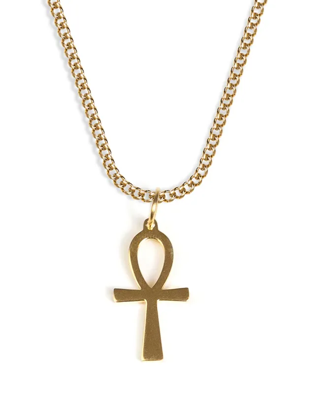 unshinebar-ankh-halskette-gold-edelstahl-anh-nger image 1