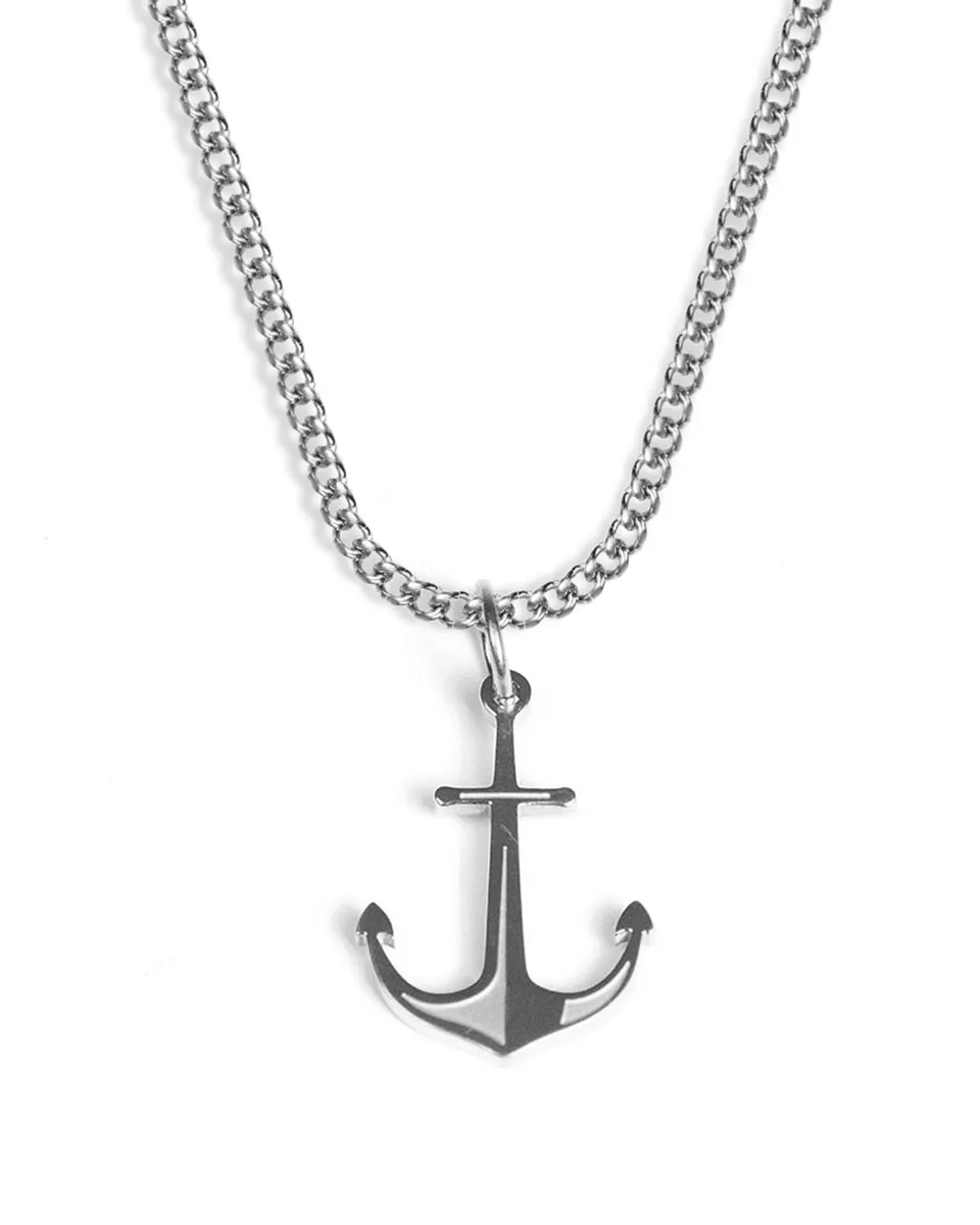 unshinebar-anchor-halskette-silber-anker-anh-nger-45cm image 1