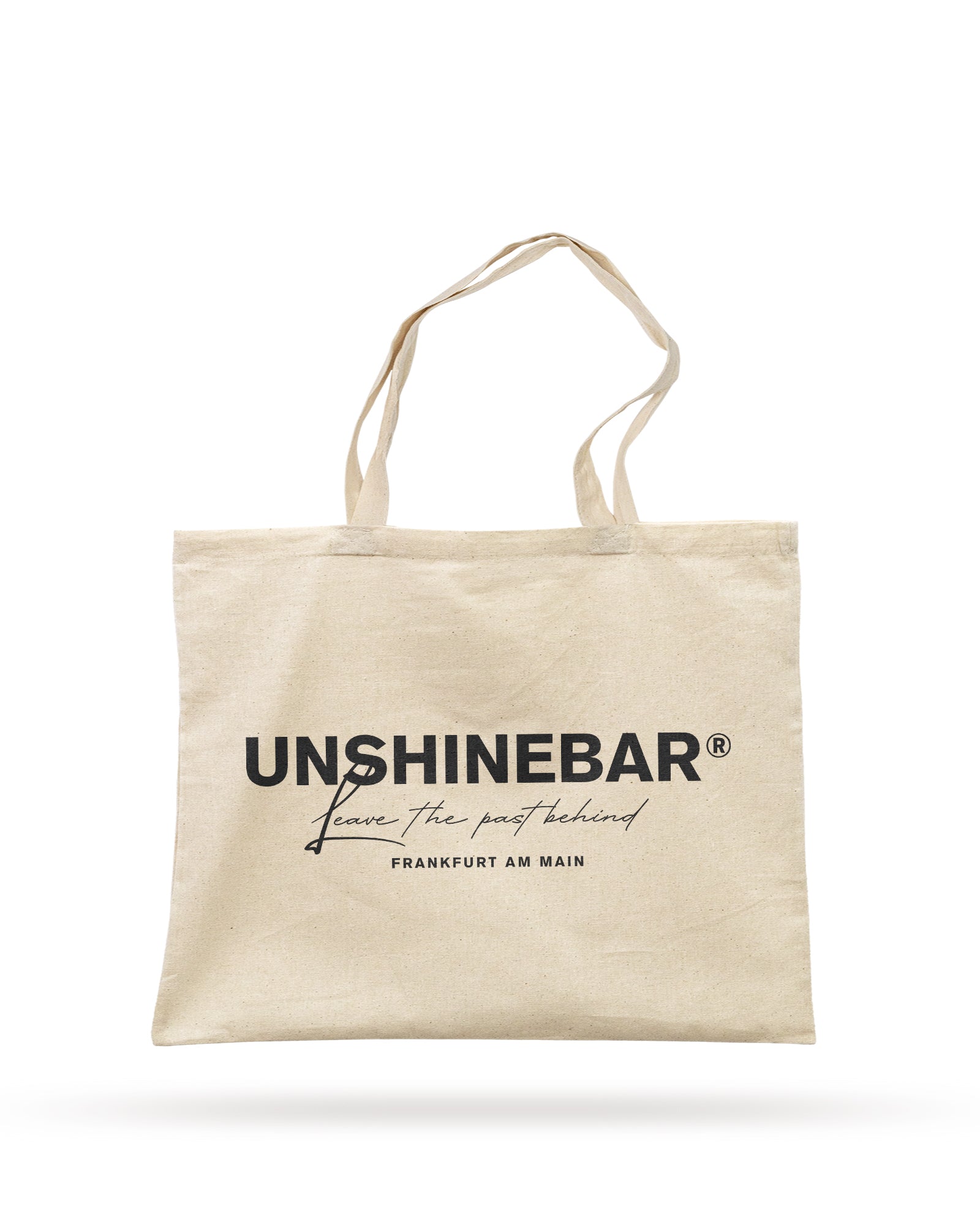 unshinebar-leave-the-past-behind-tote-bag-schwarz-100-baumwolle image 1