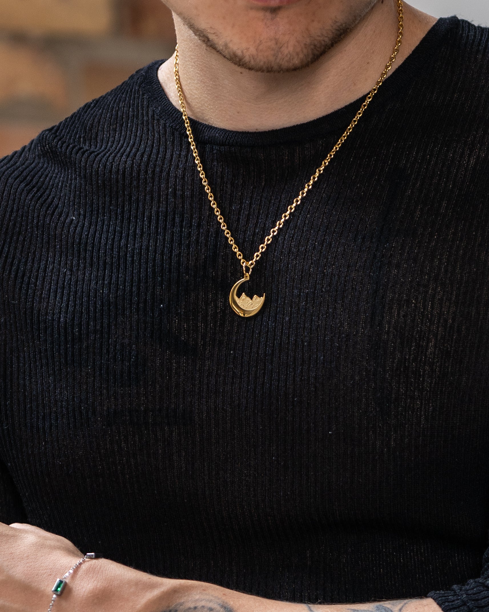 unshinebar-moon-necklace-mond-kette-gold-45cm image 3