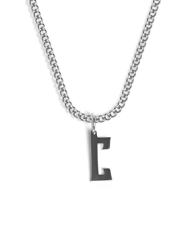 unshinebar-initial-c-kette-silber-buchstaben-edelstahl image 1