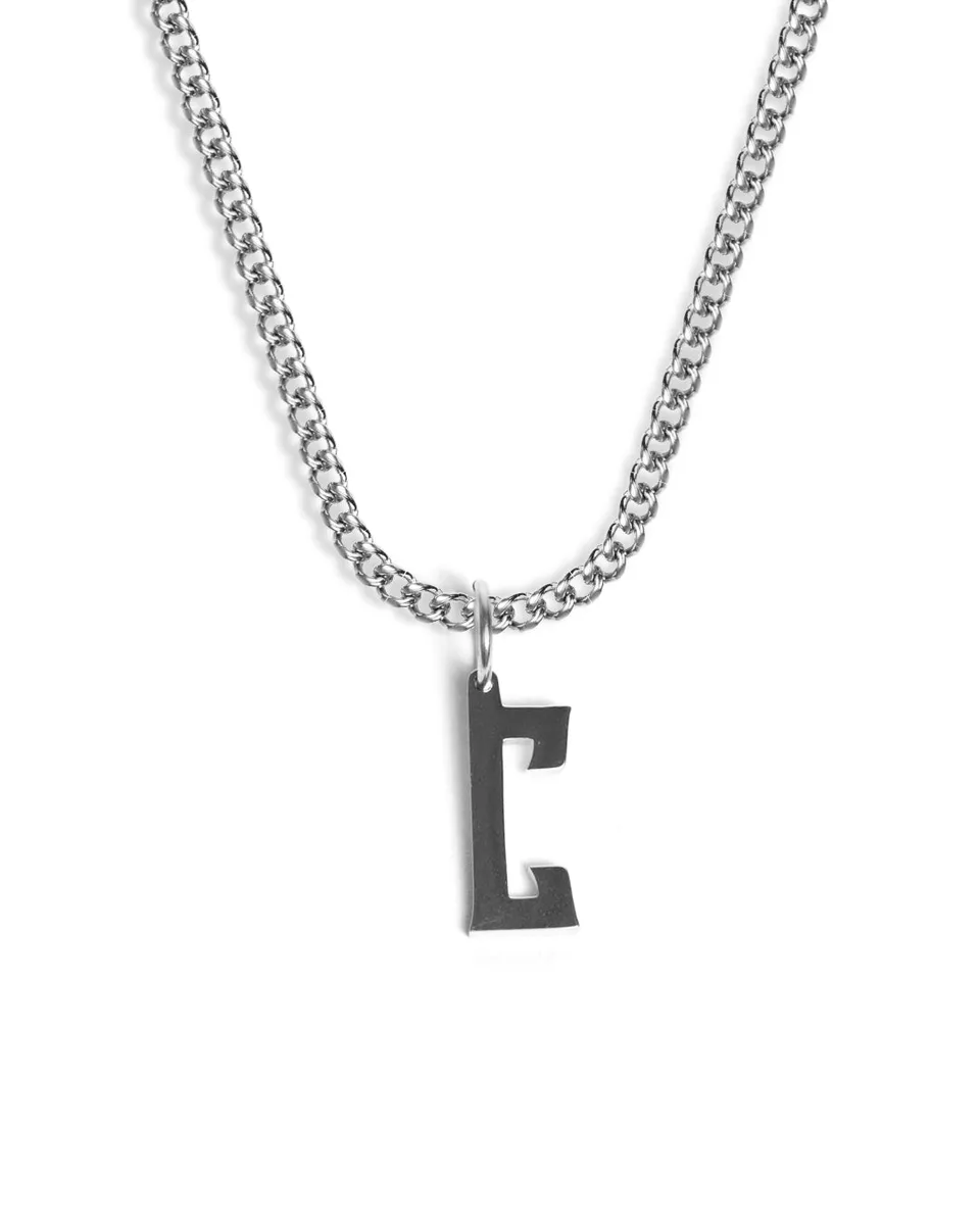 unshinebar-initial-c-kette-silber-buchstaben-edelstahl image 1