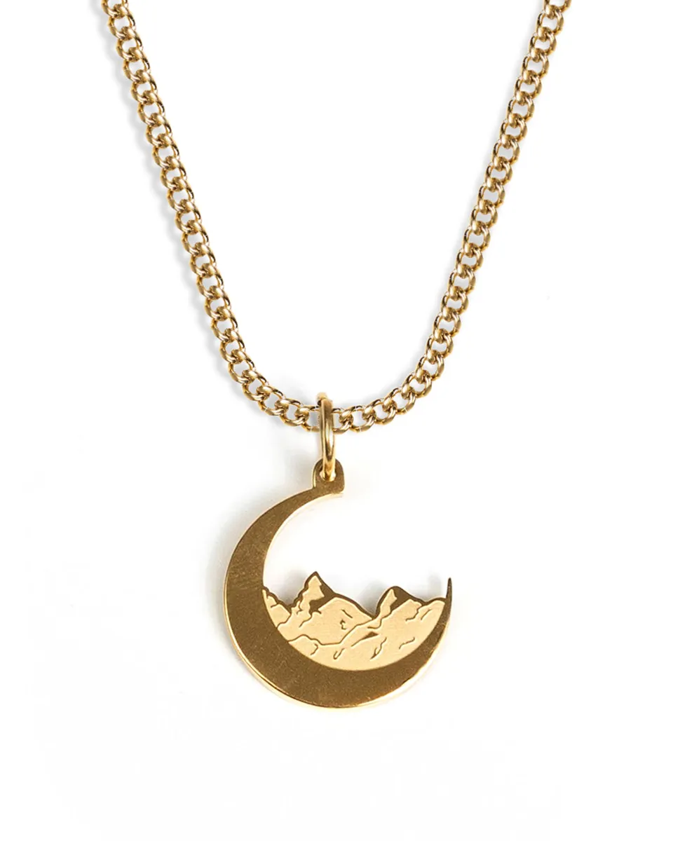 unshinebar-moon-necklace-mond-kette-gold-45cm image 1