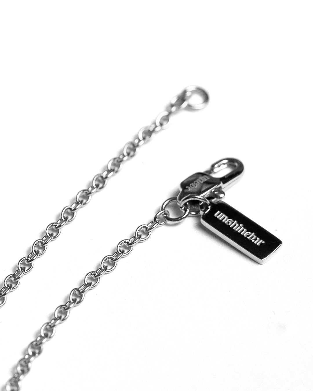 unshinebar-oval-chain-kette-silber-3mm-45cm image 2