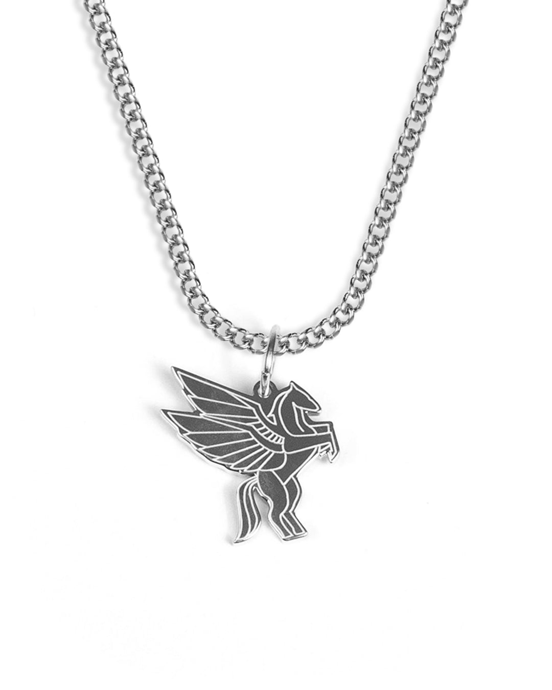 unshinebar-pegasus-halskette-silber-45cm-edelstahl image 1