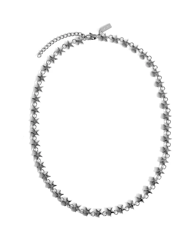unshinebar-star-chain-kette-halskette-silber-8mm-45cm image 1