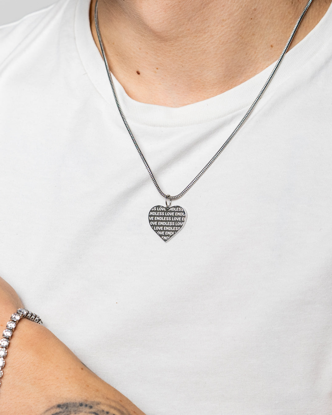 unshinebar-endless-love-necklace-halskette-silber-45cm image 3