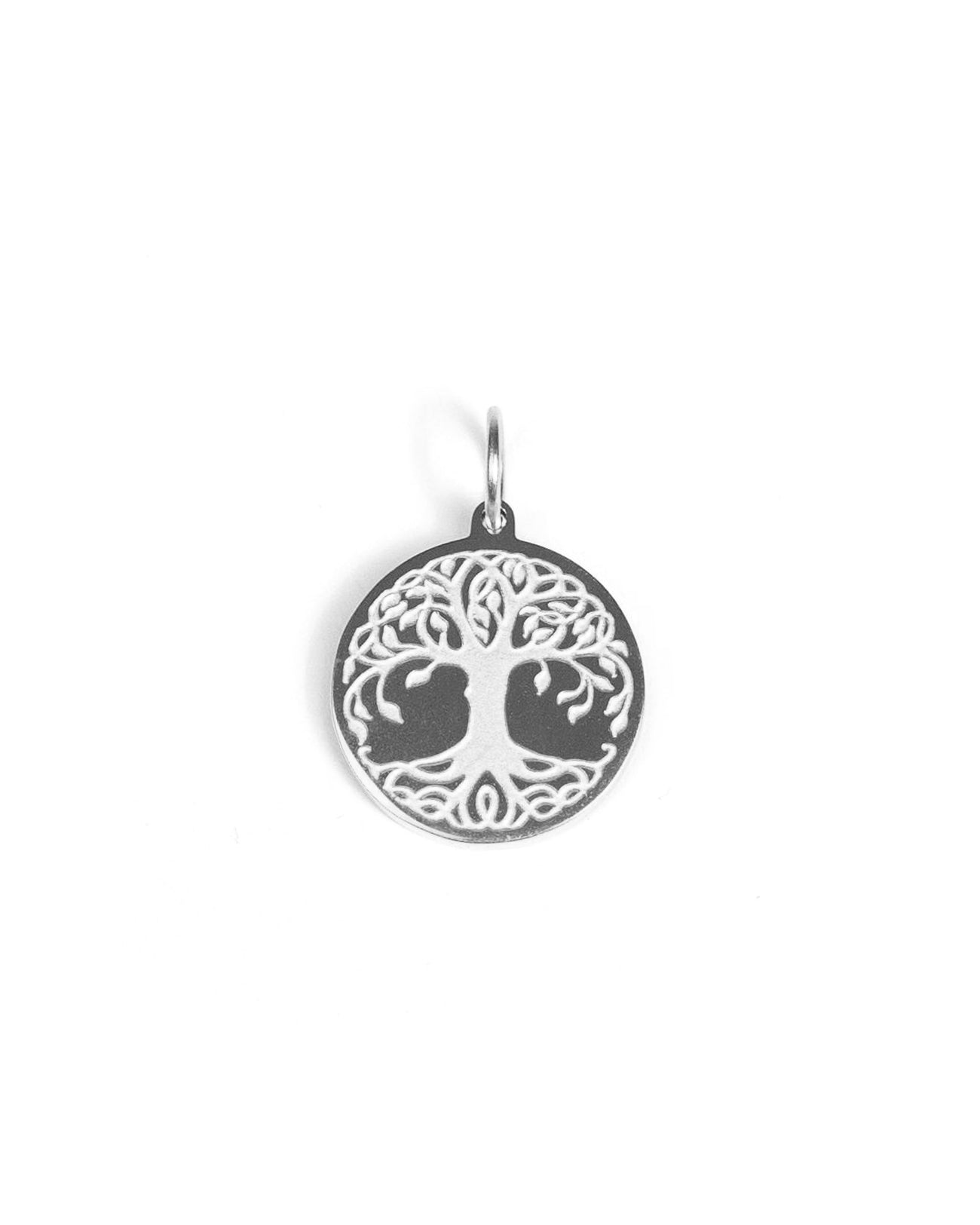 unshinebar-tree-of-life-anh-nger-silber-2-3-cm-edelstahl image 2
