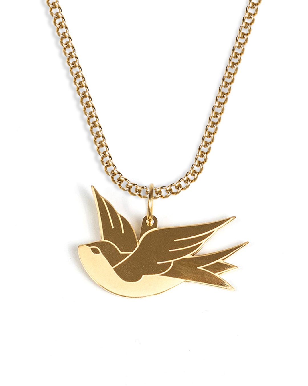 unshinebar-swallow-schwalbe-halskette-gold-18k-45cm image 1