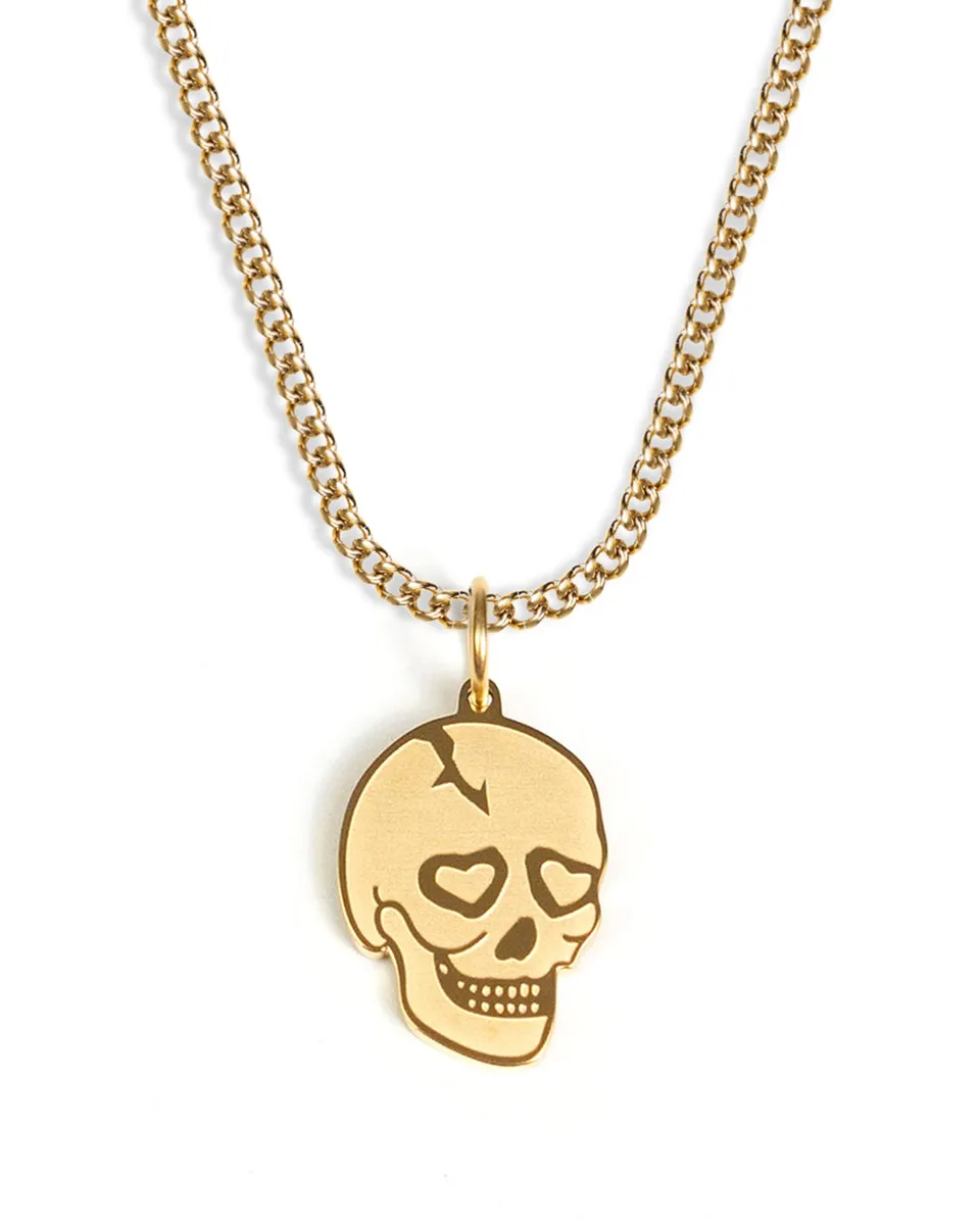 unshinebar-skull-halskette-gold-45-cm-totenkopf-edelstahl image 1