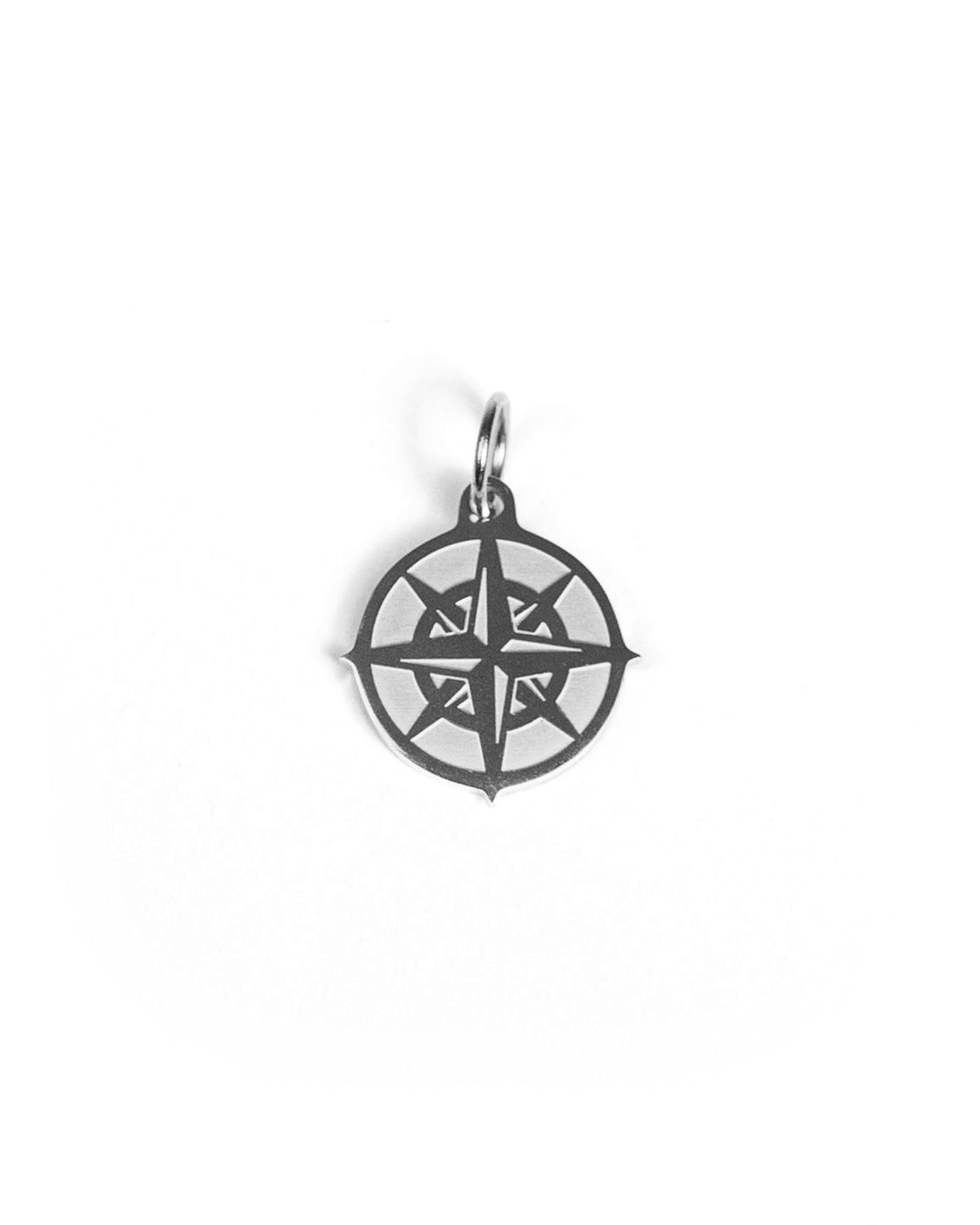 unshinebar-compass-anh-nger-edelstahl-silber-wasserfest image 1