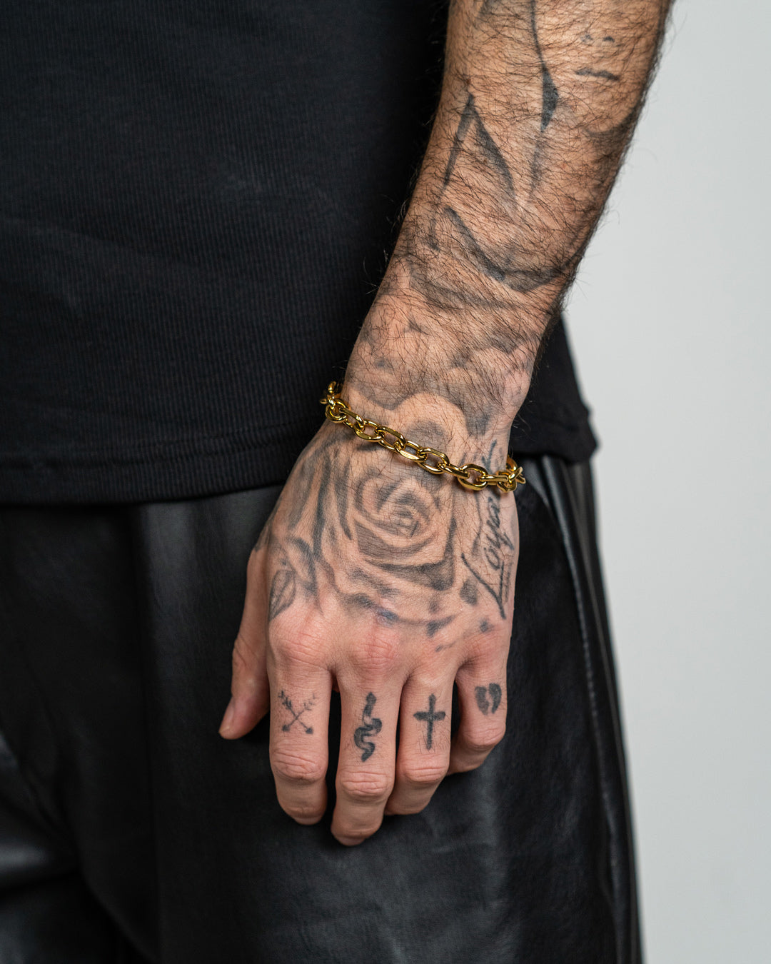 unshinebar-chunky-link-armband-gold-8-mm image 2