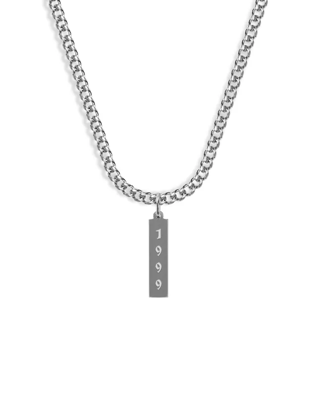 unshinebar-time-stamp-halskette-silber-gravierbar-45-cm image 1