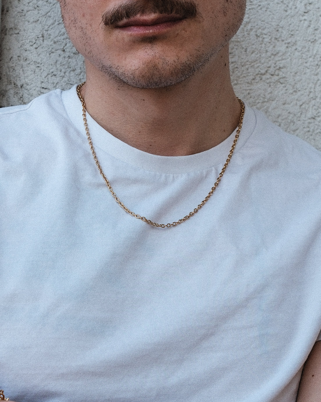 unshinebar-oval-chain-3mm-halskette-gold-edelstahl image 6
