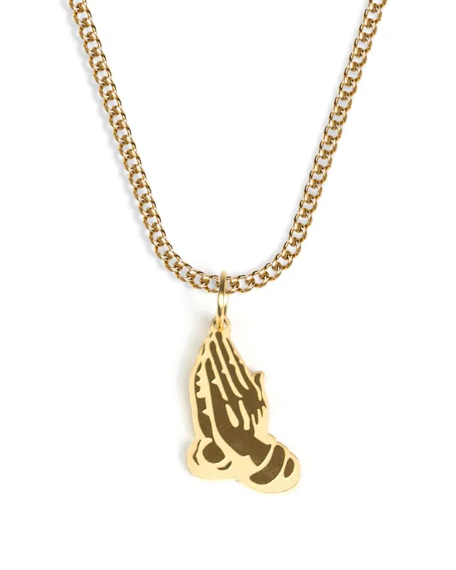 unshinebar-prayer-necklace-kette-gold-betende-h-nde-45cm image 1