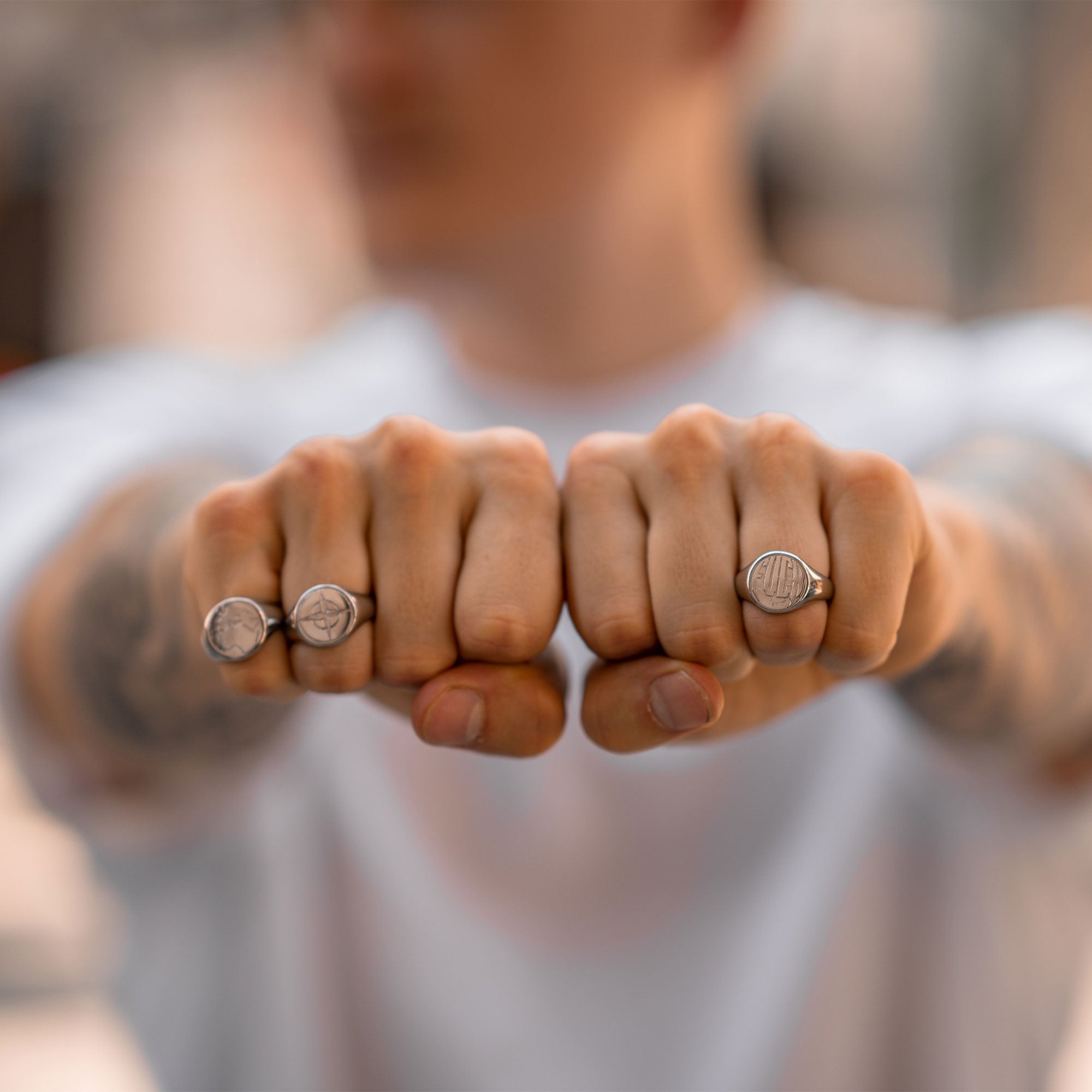 unshinebar-fuck-ring-silberring-gr-e-7-edelstahl image 2
