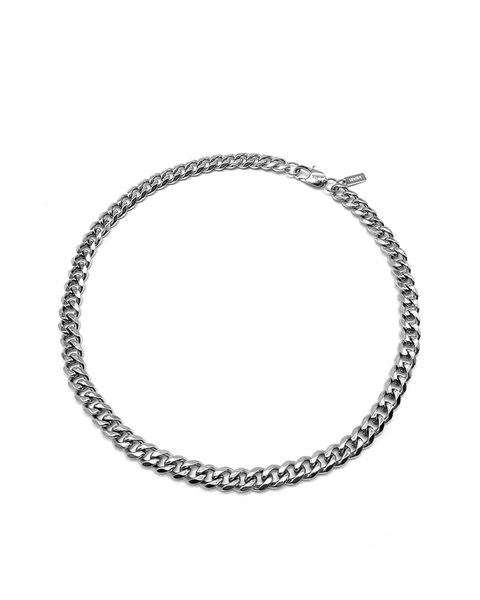 unshinebar-cuban-chain-8mm-halskette-silber image 1