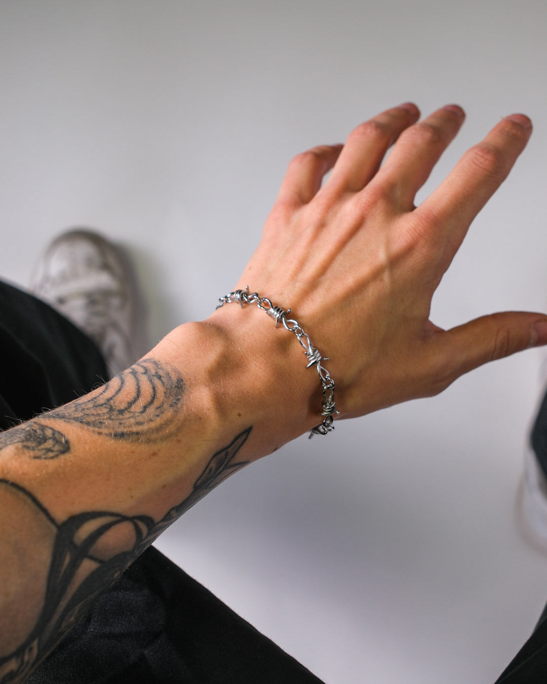 unshinebar-barbed-wire-armband-silber-18-5cm-edelstahl image 3