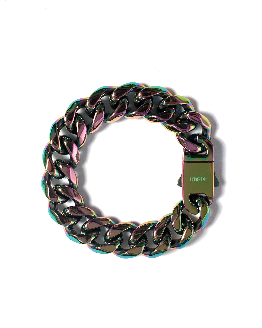 unshinebar-cuban-bracelet-armband-rainbow-15mm-edelstahl image 1