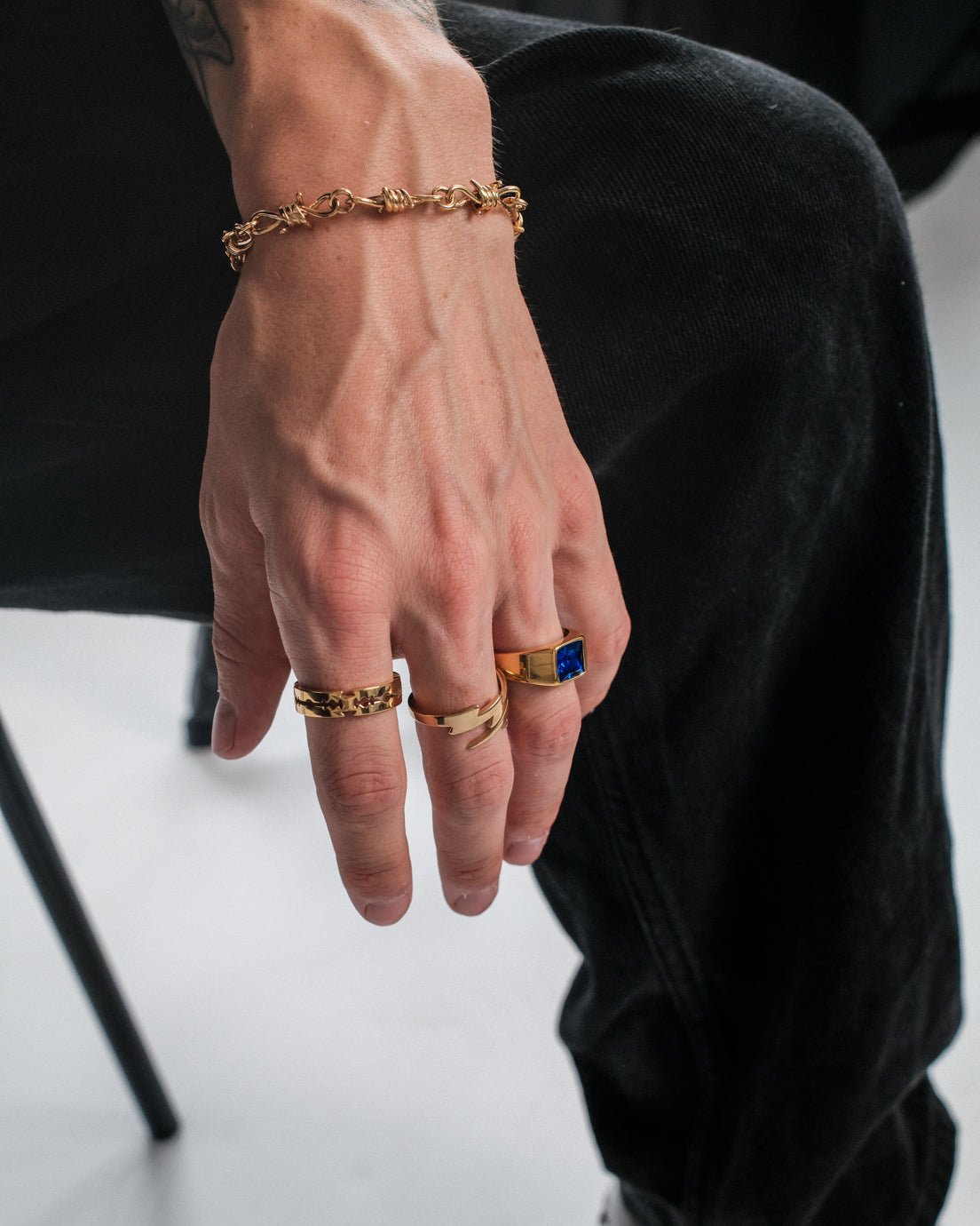 unshinebar-gemstone-blue-ocean-ring-zirkonia-gold image 3