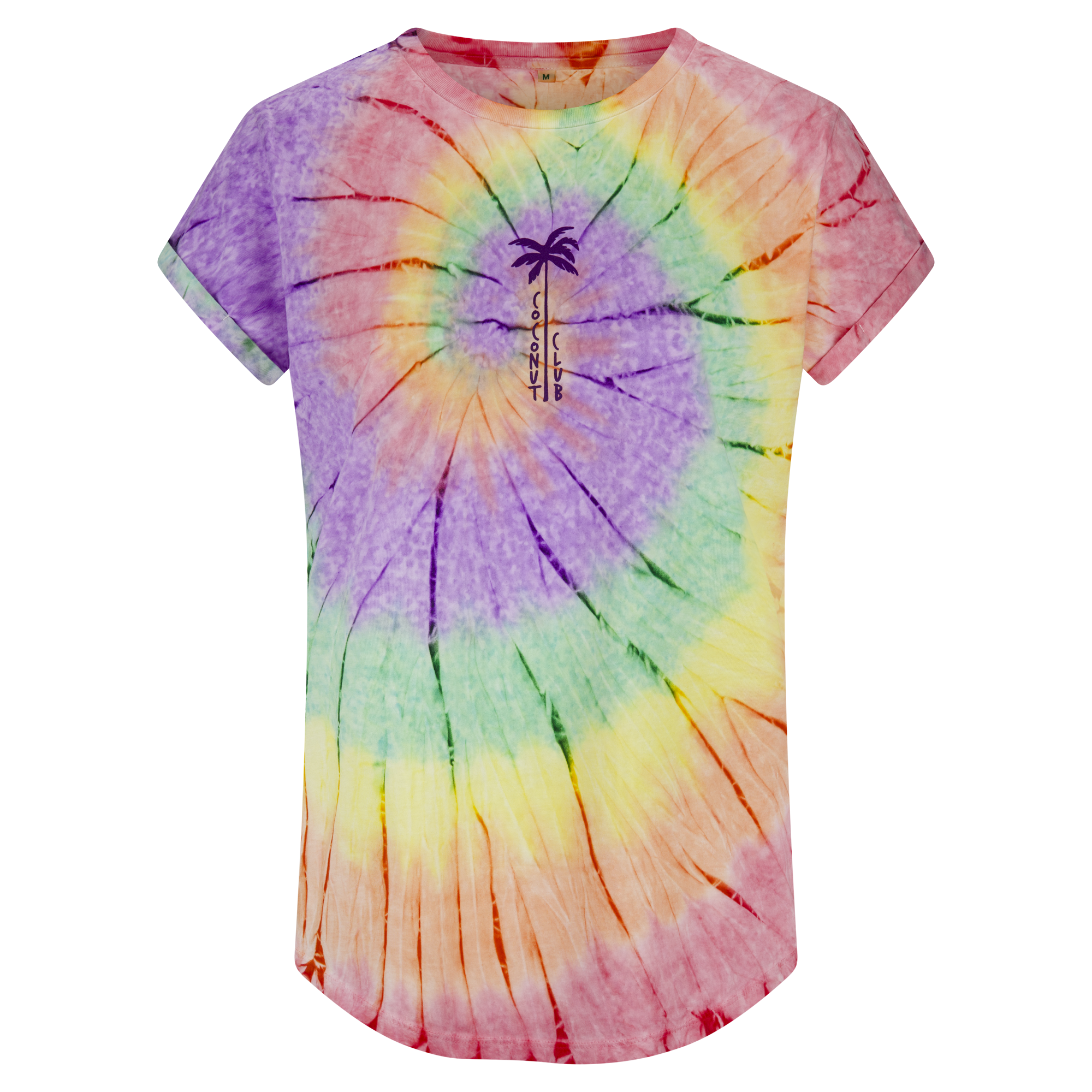 edelbunt-coconut-club-t-shirt-damen-bunt-biobaumwolle image 1