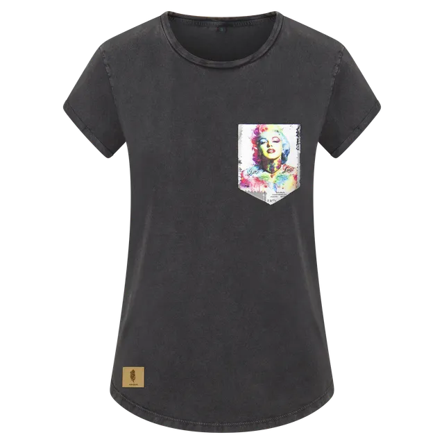 edelbunt-marilyn-monroe-shirt-damen-t-shirt-biobaumwolle image 1