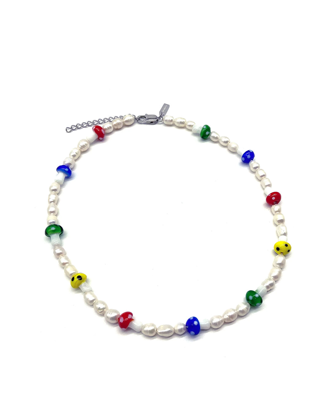unshinebar-pearl-mushroom-perlenkette-bunt-45cm-pilz image 1