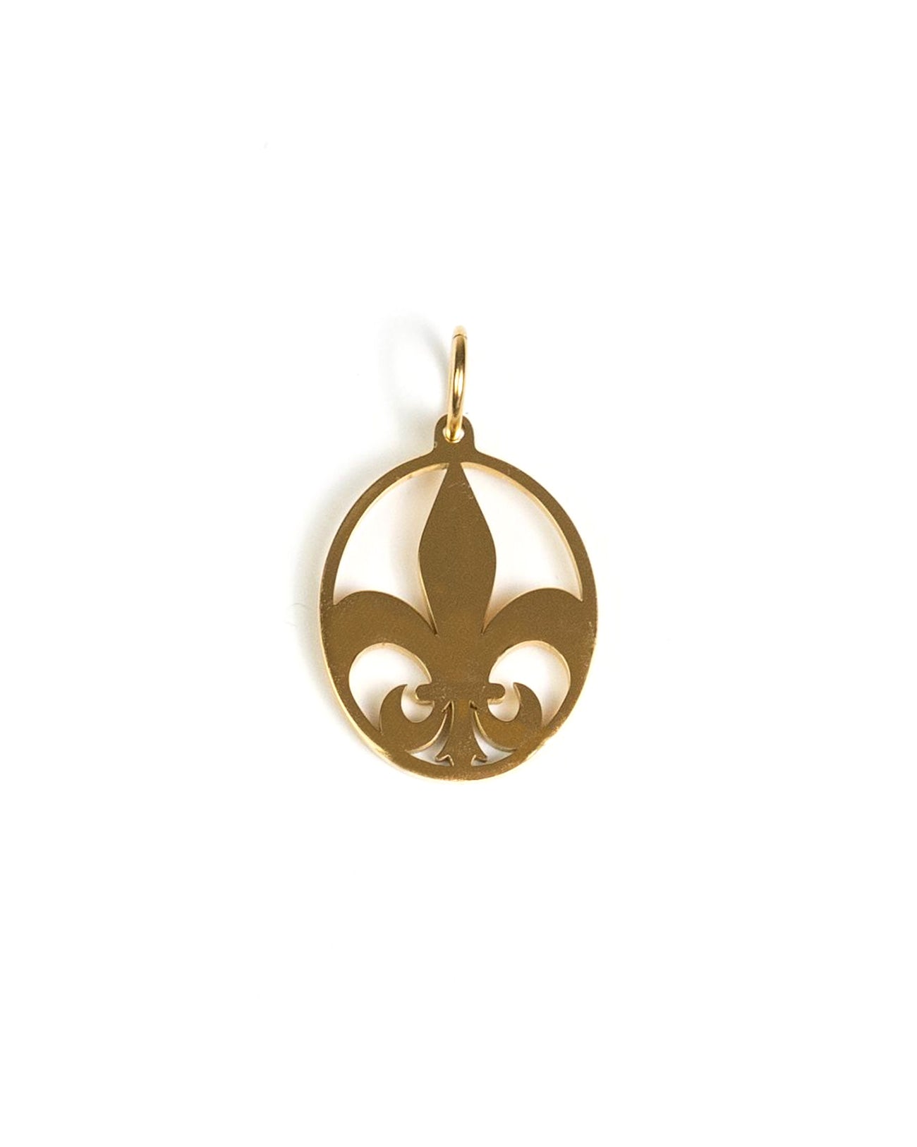 unshinebar-fleur-de-lis-anh-nger-silber-lilie-edelstahl image 2