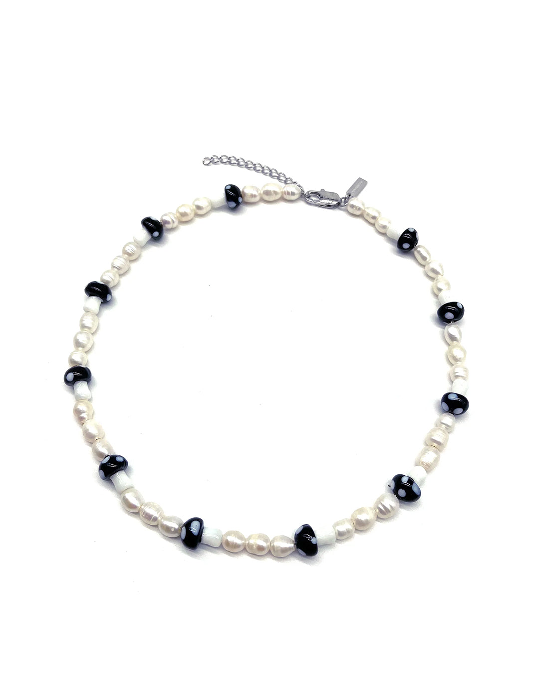 unshinebar-pearl-mushroom-chain-kette-schwarz-s-wasserperlen image 1