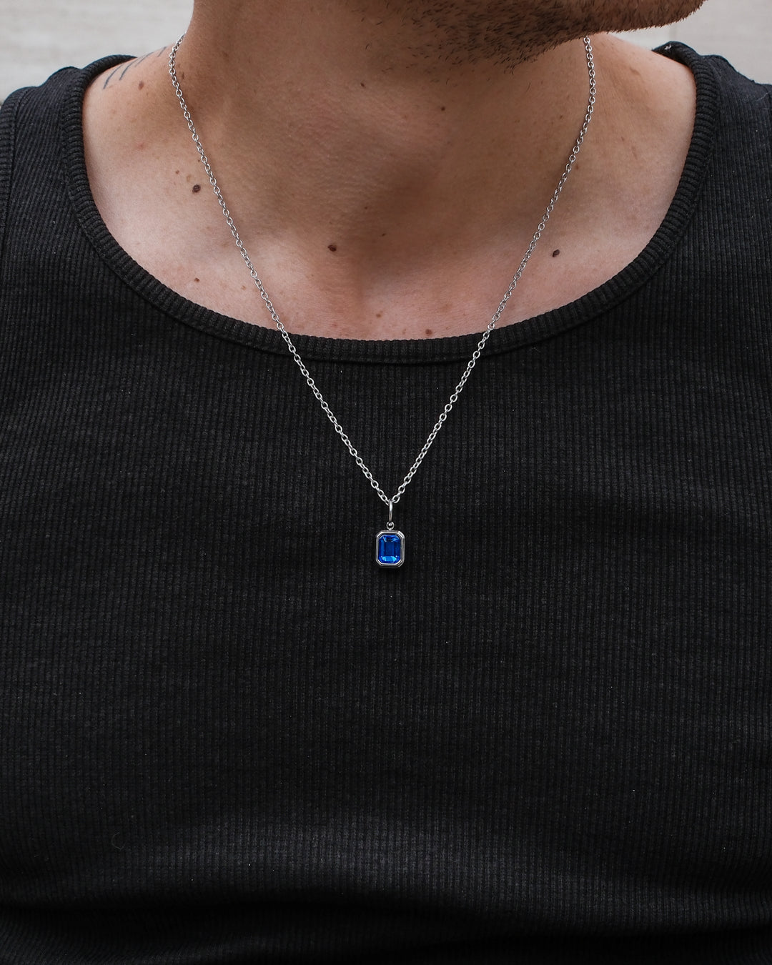 unshinebar-blue-ocean-halskette-silber-blauer-stein image 2