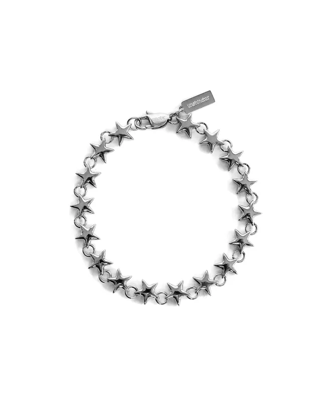 unshinebar-star-armband-silber-20cm-edelstahl image 1