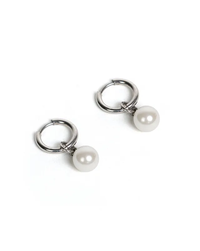 unshinebar-pearl-ohrring-silber-muschelperle-einzeln image 1