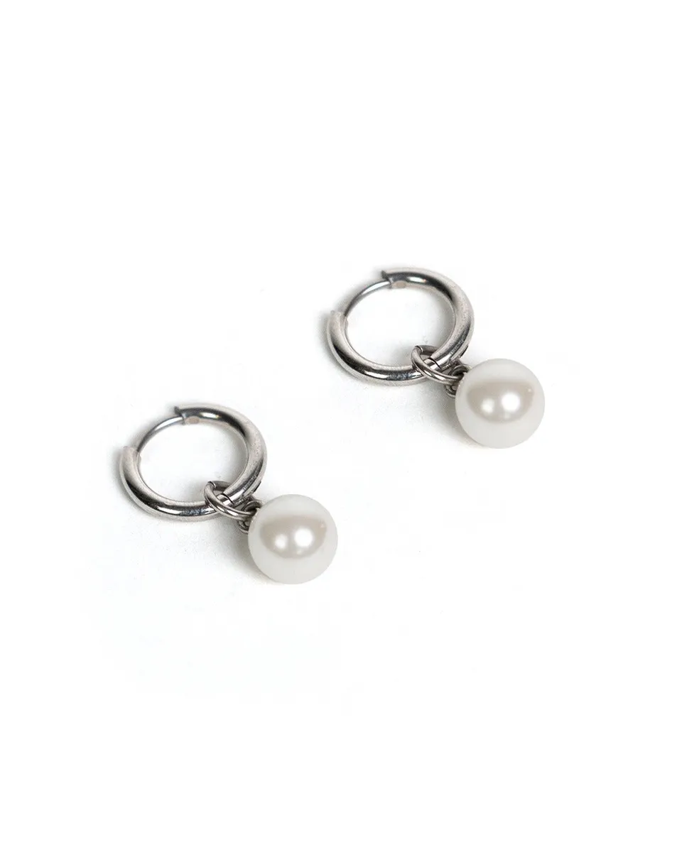 unshinebar-pearl-ohrring-silber-muschelperle-einzeln image 1